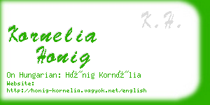 kornelia honig business card